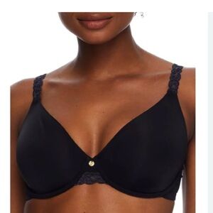 NWT Natori Black Pure Lux Bra (32C) Style 744080